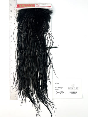 Black - Whiting Midge Rooster Saddle - Pro Grade