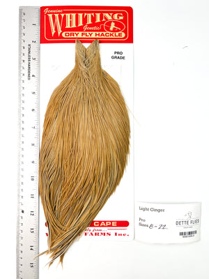 Light Ginger - Whiting Line Rooster Cape - Pro Grade (#4)