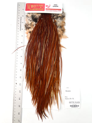 Brown - Whiting Line Rooster Saddle - Pro Grade (#16)