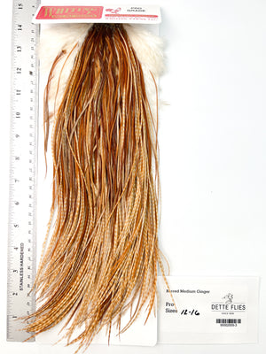 Barred Medium Ginger - Whiting Line Rooster Saddle - Pro Grade