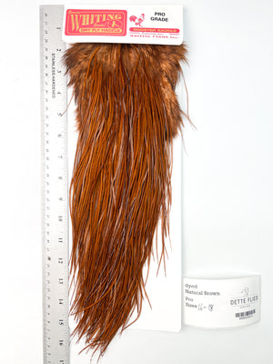 dyed Brown - Whiting Line Rooster Saddle - Pro Grade (#3)