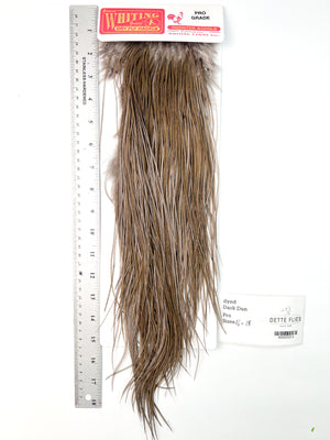 dyed Dark Dun - Whiting Line Rooster Saddle - Pro Grade (#3)