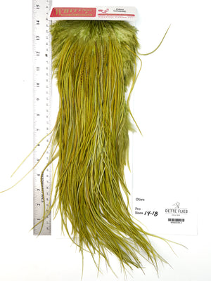 dyed Olive - Whiting Line Rooster Saddle - Pro Grade