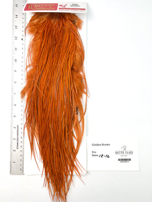 dyed Golden Brown - Whiting Line Rooster Saddle - Pro Grade
