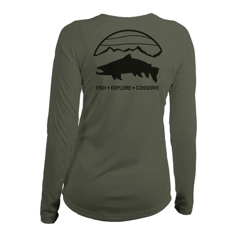 Rep Your Water Women's Merino Breeze Sun Shirt - Backcountry Trout