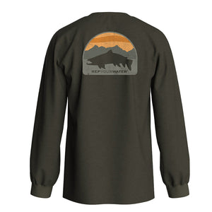 Rep Your Water Backcountry Trout Longsleeve Tee Shirt