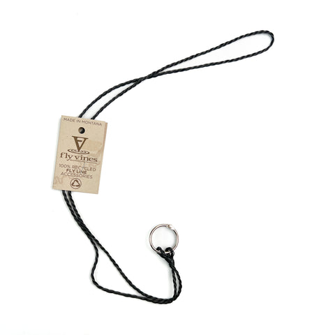 Flyvines Recycled Fly Line Lanyard- Blackout