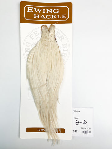 White - Ewing Dry Fly Rooster Cape