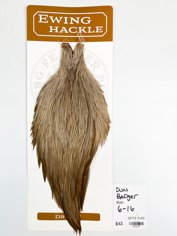 Dun Badger - Ewing Dry Fly Rooster Cape