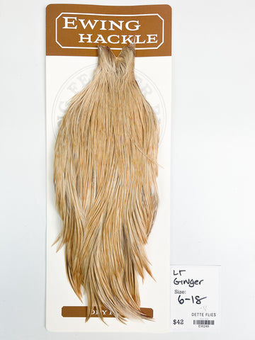 Light Ginger - Ewing Dry Fly Rooster Cape