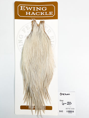 Cream - Ewing Dry Fly Rooster Cape