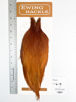Ginger - Ewing Dry Fly Rooster Cape