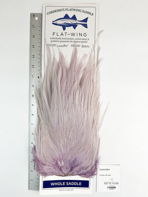 Lavender - Ewing x Cordeiro's Flatwing Saddle - Bronze