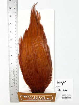Ginger - Ewing Dry Fly Rooster Cape