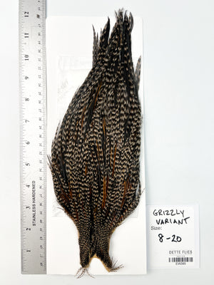 Grizzly Variant - Ewing Dry Fly Rooster Cape (385)