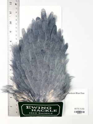 Medium Blue Dun - Ewing Hen Saddle (415)