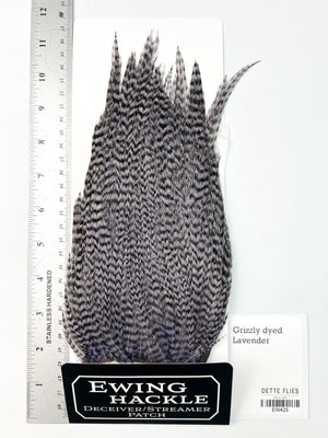 Grizzly dyed Lavender - Ewing Deceiver Patch (425)