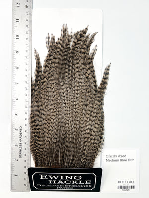 Grizzly dyed Medium Blue Dun - Ewing Deceiver Patch (426)