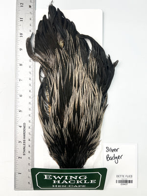 Silver Badger - Ewing Hen Cape (437)