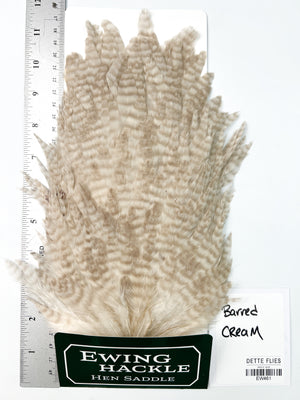 Barred Cream - Ewing Hen Saddle (461)