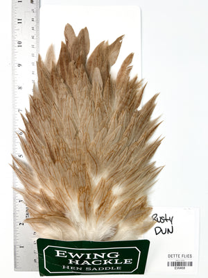 Rusty Dun - Ewing Hen Saddle (468)