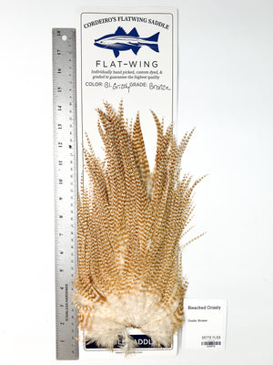 Bleached Grizzly - Ewing x Cordeiro's Flatwing Saddle - Bronze