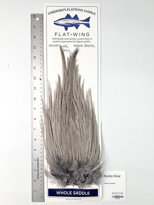 Hunky Grey - Ewing x Cordeiro's Flatwing Saddle - Bronze