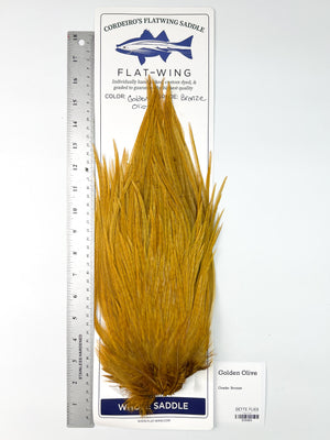 Golden Olive - Ewing x Cordeiro's Flatwing Saddle - Bronze