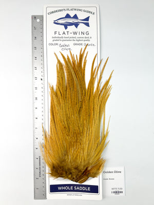 Golden Olive - Ewing x Cordeiro's Flatwing Saddle - Bronze