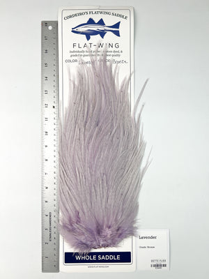 Lavender - Ewing x Cordeiro's Flatwing Saddle - Bronze