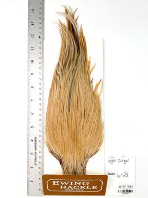 Light Ginger - Ewing Dry Fly Rooster Cape (509)