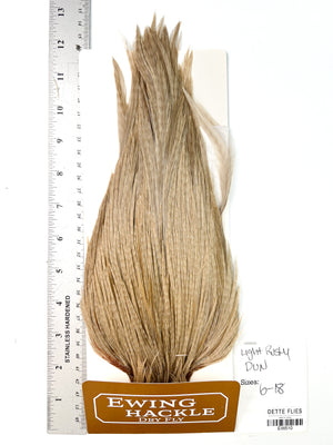 Light Rusty Dun - Ewing Dry Fly Rooster Cape (510)