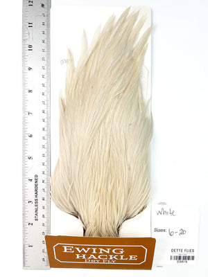 White - Ewing Dry Fly Rooster Cape (519)