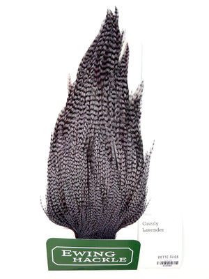 Grizzly dyed Lavender - Ewing Rooster Cape (580)