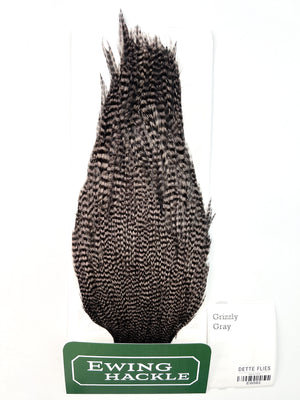 Grizzly dyed Gray - Ewing Rooster Cape (583)