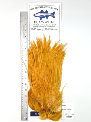 Honey - Ewing x Cordeiro's Flatwing Saddle - Bronze (#626)