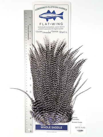 Grizzly Lavender - Ewing x Cordeiro's Flatwing Saddle - Bronze (#647)