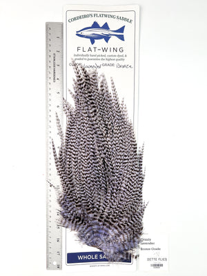 Grizzly Lavender - Ewing x Cordeiro's Flatwing Saddle - Bronze (#648)