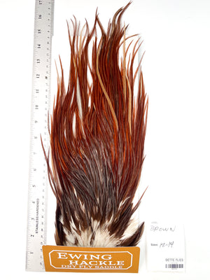 Brown - Ewing Dry Fly Rooster Saddle (770)