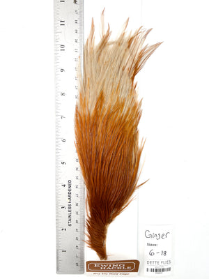 Ginger - Ewing Dry Fly Rooster Half Cape (820)