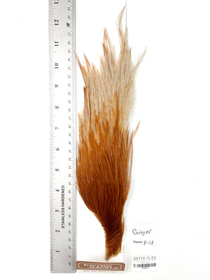 Ginger - Ewing Dry Fly Rooster Half Cape (822)