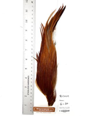 Brown - Ewing Dry Fly Rooster Half Cape (826)