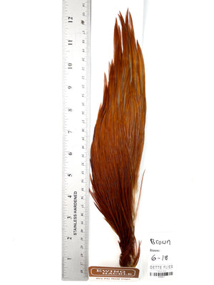 Brown - Ewing Dry Fly Rooster Half Cape (827)
