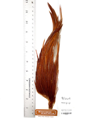 Brown - Ewing Dry Fly Rooster Half Cape (829)