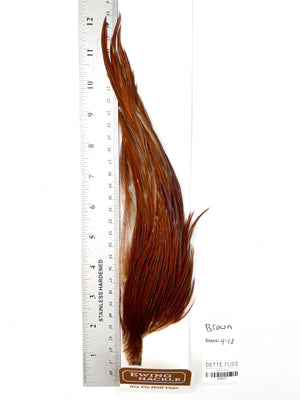Brown - Ewing Dry Fly Rooster Half Cape (832)