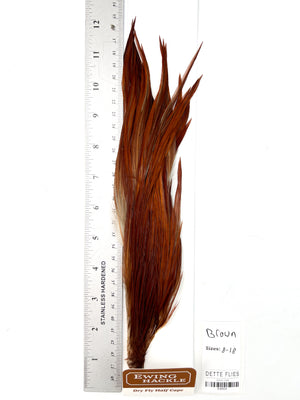 Brown - Ewing Dry Fly Rooster Half Cape (834)