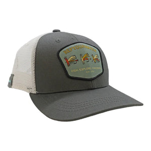 Rep Your Water Mesh Back Hat - Retro Flies Badge