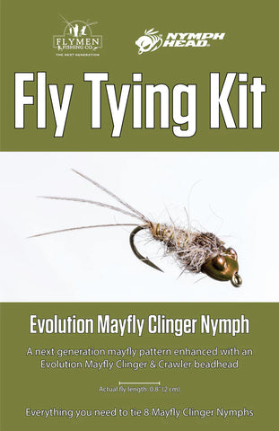 Flymen Fly Tying Kit: Nymph-Head Evolution Mayfly Clinger Nymph