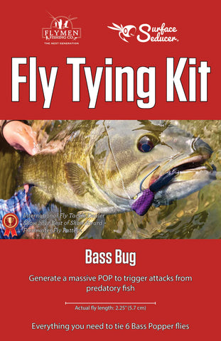 Flymen Fly Tying Kit - Bass Popper