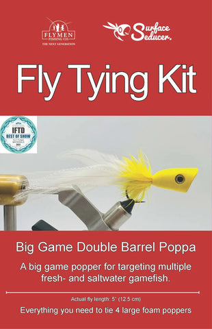 Flymen Fly Tying Kit: Big Game Double Barrel Poppa